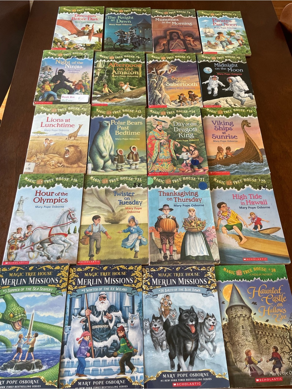 Lot Of 20 Magic Treehouse Paperback Children’s Books; Include Merlin Missions